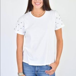 Michael Lauren Studded Tee